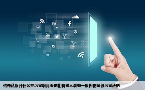 传奇私服开什么挂厉害啊我看他们有些人装备一般但伤害很厉害还把