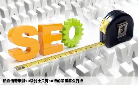 热血传奇手游50级战士只有30级的装备怎么升级
